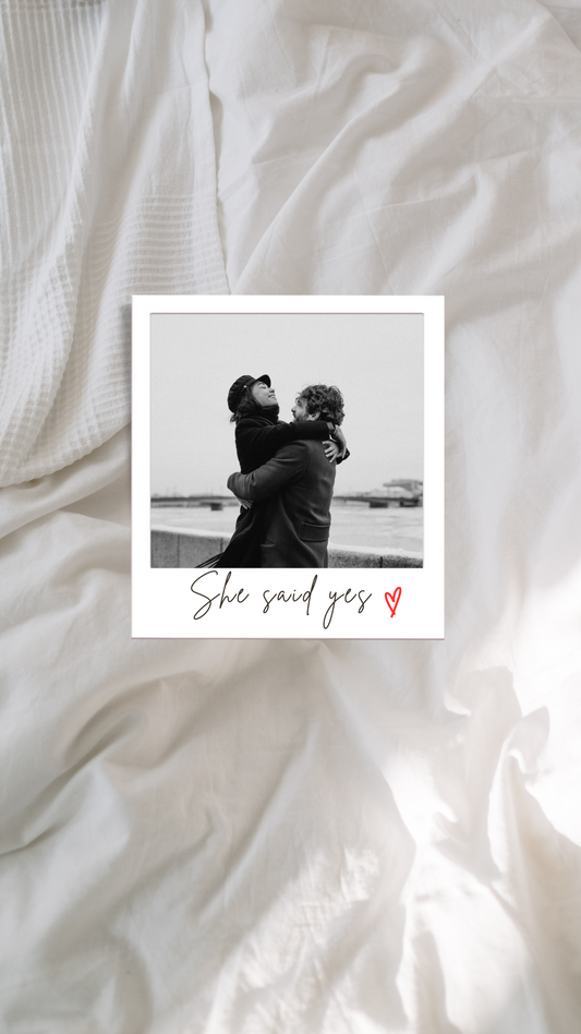 Mini Polaroids- Set Of 5 (With Cute Message Printed)
